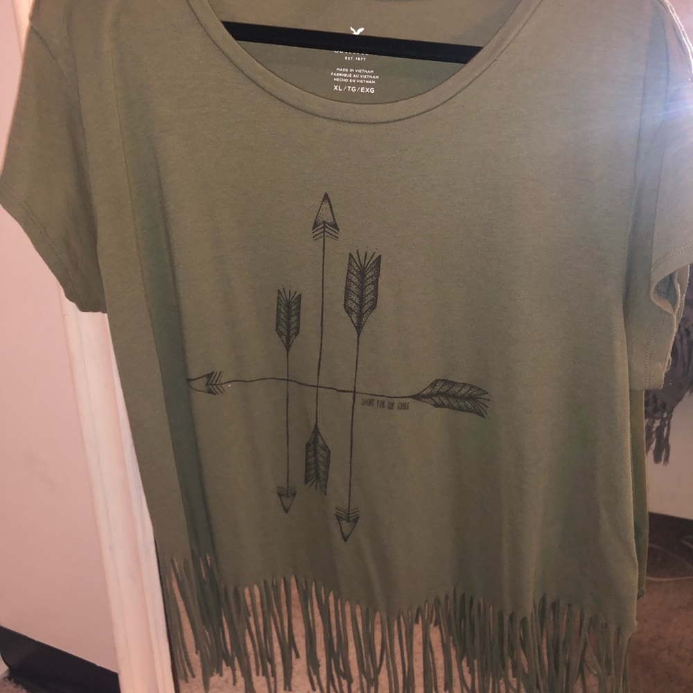 American Eagle hunter green top
